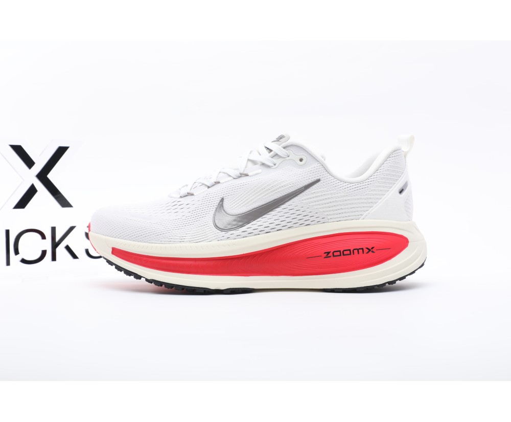 Nike Vomero 18 Platinum Tint Siren Red Light Smoke Grey Metallic Pewter