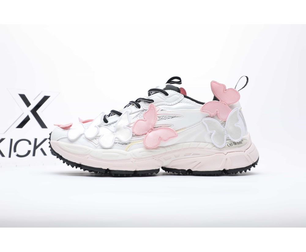 OFF-WHITE Be Right Back Pink White Butterflies