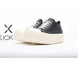Rick Owens Mega Bumper Low Leather Black Milk 