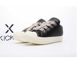 Rick Owens Jumbo Lace Padded Sneaks Black