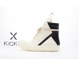 Rick Owens Mega Bumper Geobasket Cream Black