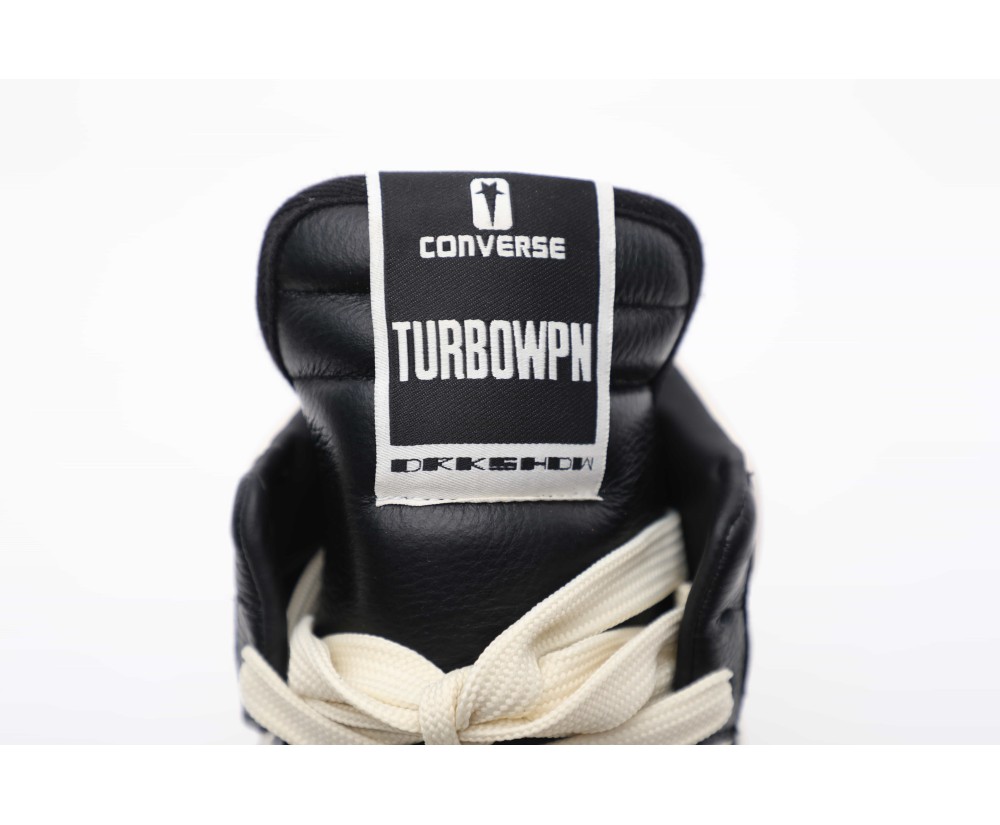 Converse TURBOWPN Mid Rick Owens DRKSHDW Black Cloud Cream
