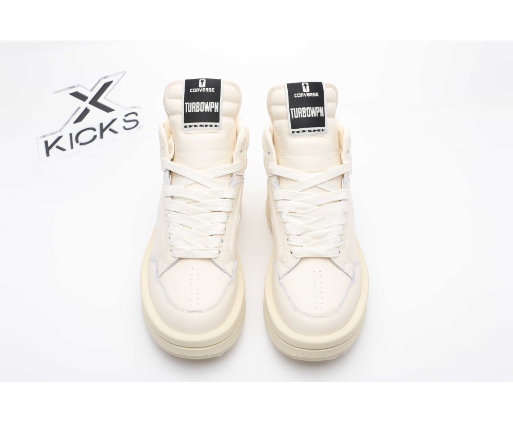 Converse TURBOWPN Mid Rick Owens DRKSHDW Egret