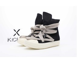 Rick Owens DRKSHDW Hexa High Black Pearl Milk Fat Lace