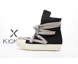 Rick Owens DRKSHDW Hexa High Black Pearl Milk Fat Lace