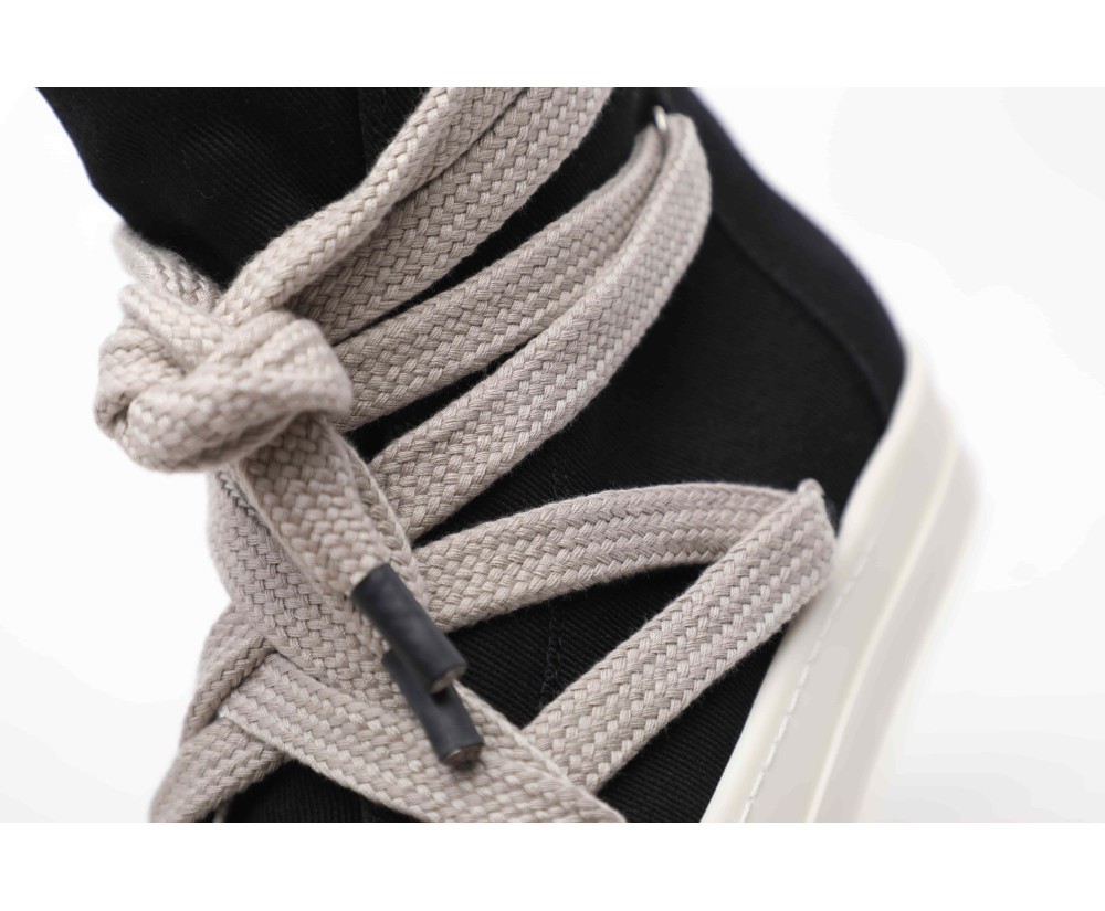 Rick Owens DRKSHDW Hexa High Black Pearl Milk Fat Lace