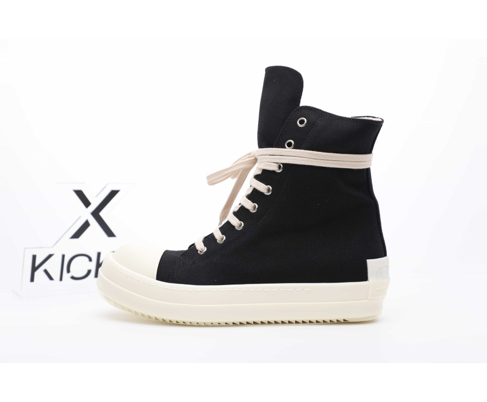 Rick Owens DRKSHDW Fogachine Denim High Top Black