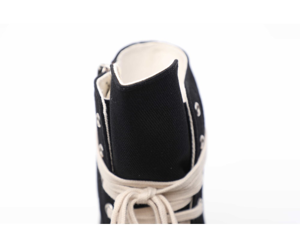 Rick Owens DRKSHDW Fogachine Denim High Top Black