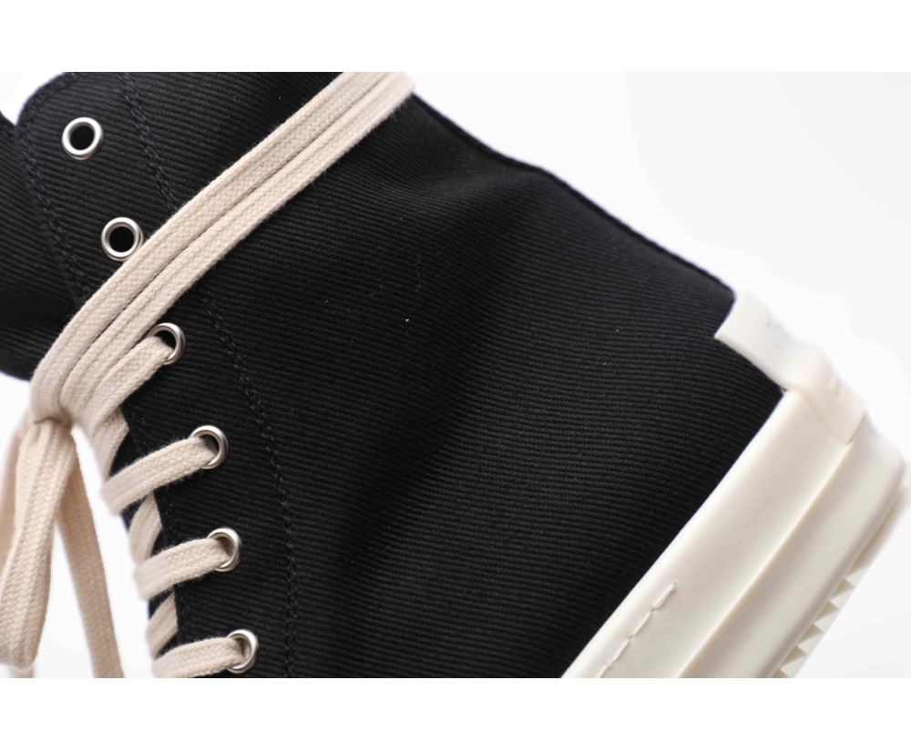 Rick Owens DRKSHDW Fogachine Denim High Top Black