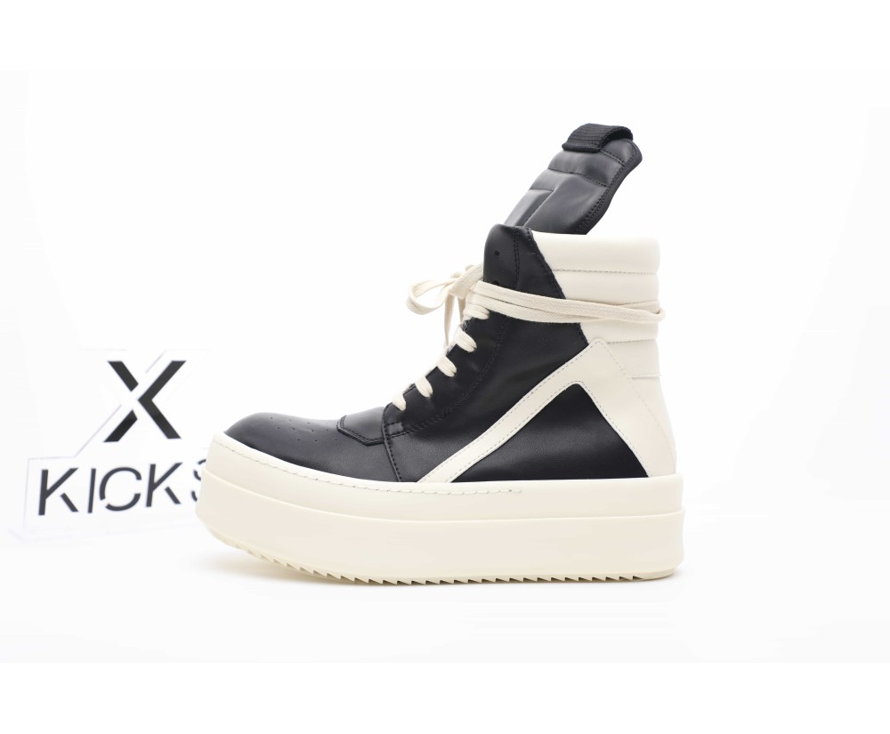 Rick Owens Mega Bumper Geobasket Black Milk