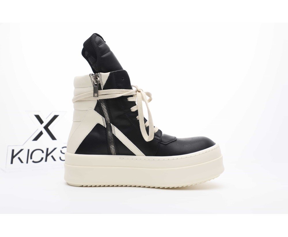 Rick Owens Mega Bumper Geobasket Black Milk