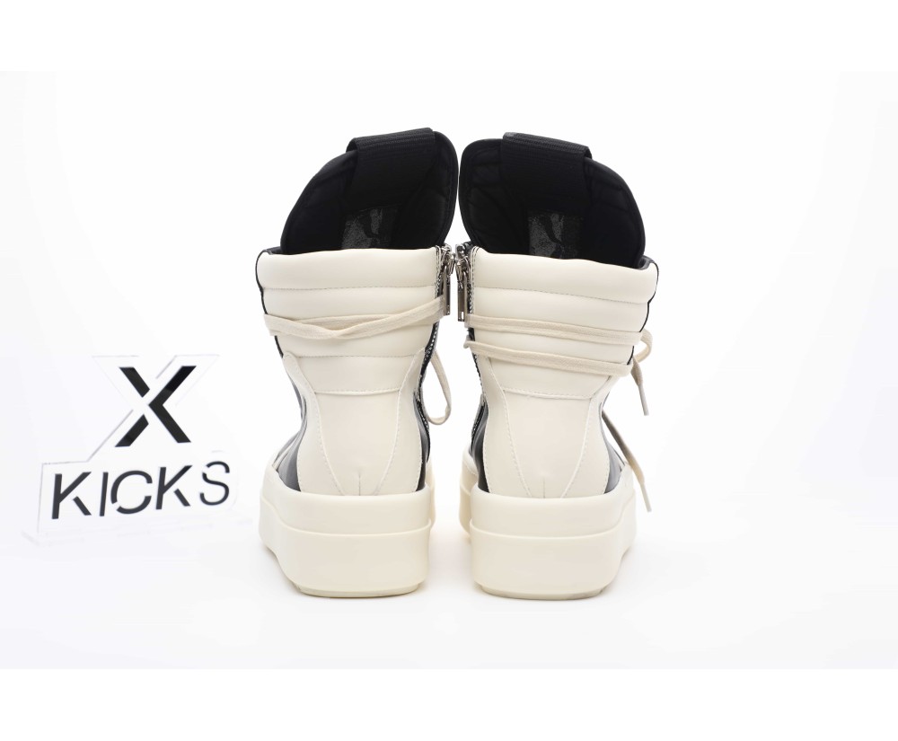 Rick Owens Mega Bumper Geobasket Black Milk