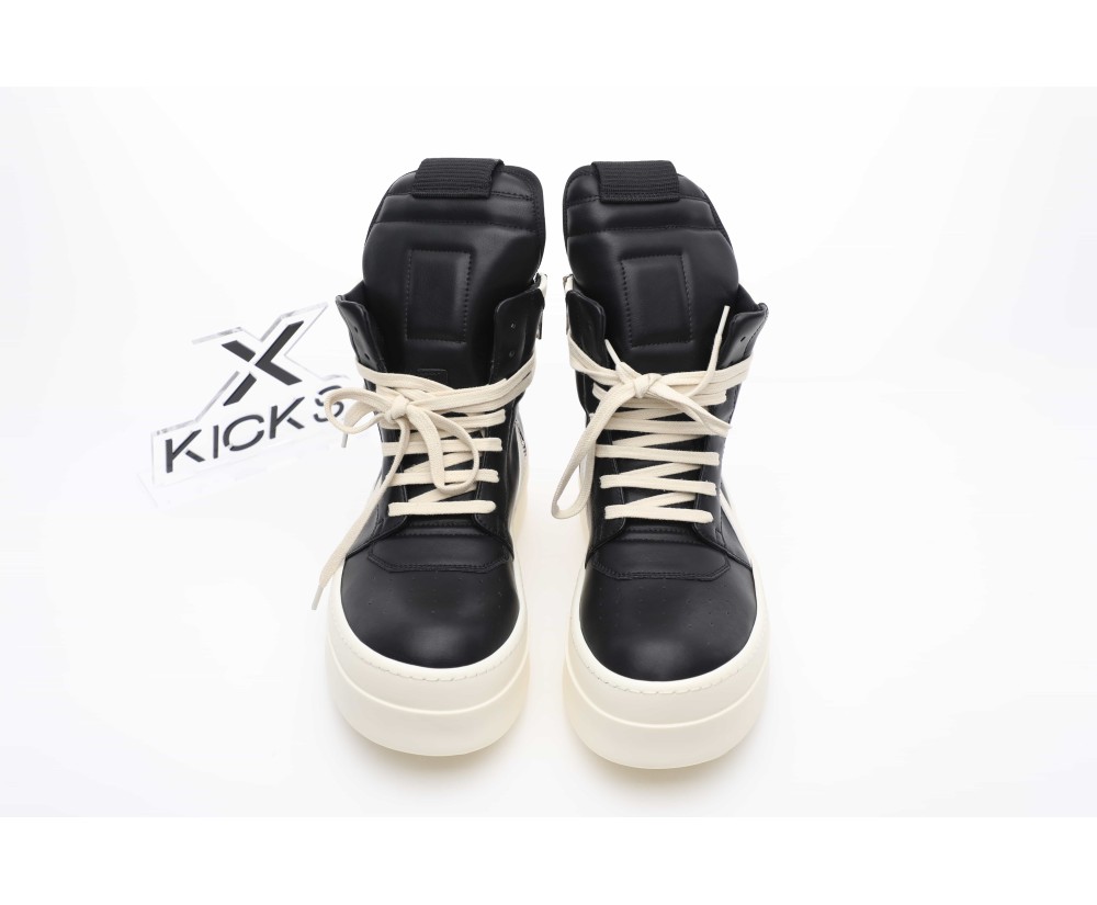 Rick Owens Mega Bumper Geobasket Black Milk