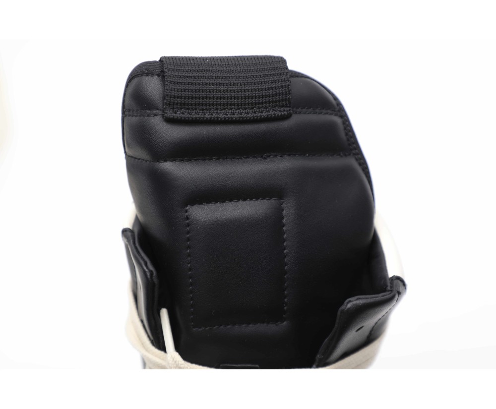 Rick Owens Mega Bumper Geobasket Black Milk