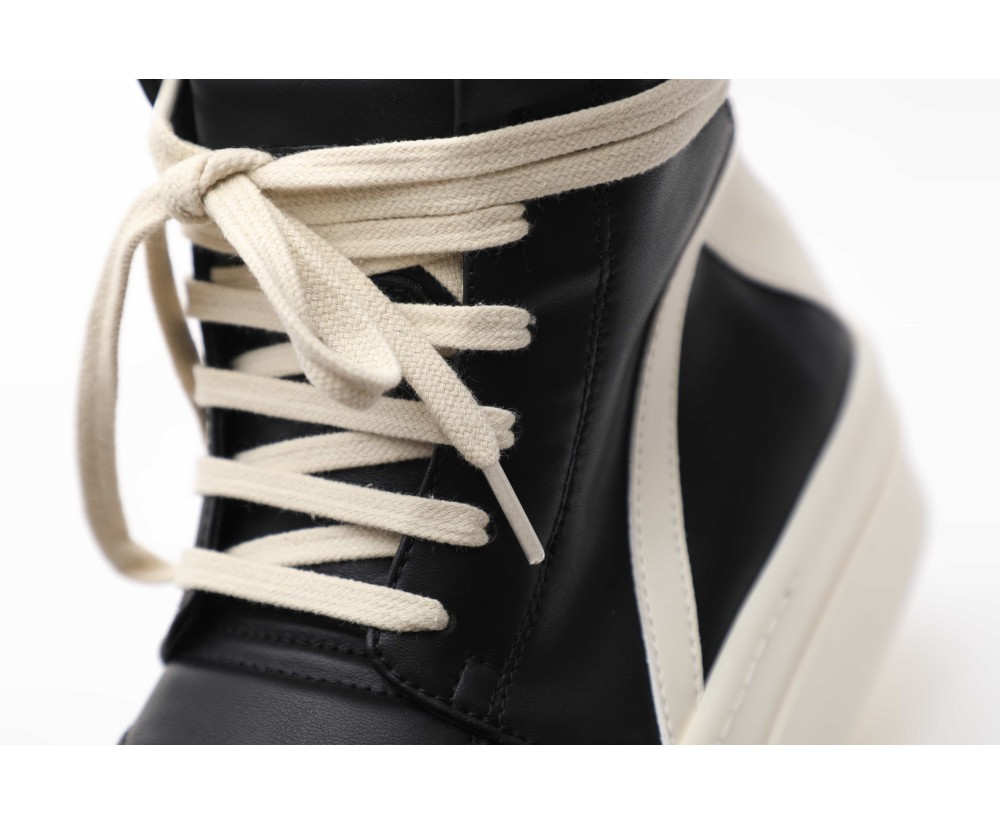 Rick Owens Mega Bumper Geobasket Black Milk